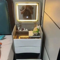 Chambre à coucher moderne minimaliste rabattable chevet petite Table de maquillage rangement coiffeuse pour chambre