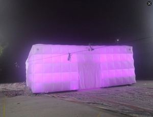 Inflatable Air <b>Cube</b> Tent <b>Lighting</b> PVC Oxford Cloth Double Layer Four-Season Waterproof Foldable Outdoor Commercial - Product Image 2