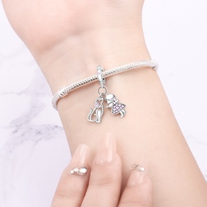 Abalorios Colgantes de Animales de la Serie de Mascotas Adorables (Gatos y Perros) <span class=keywords><strong>S925</strong></span> <span class=keywords><strong>ALE</strong></span>, Accesorios de Joyería DIY para la Creación de Pulseras y Collares para Mujer - Product Image 6