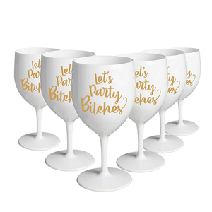 Ensemble de verres à vin en <span class=keywords><strong>plastique</strong></span> réutilisables tasse à boisson couleur personnalisée <span class=keywords><strong>incassable</strong></span> verres à champagne flûte à champagne <span class=keywords><strong>verre</strong></span> à vin en <span class=keywords><strong>plastique</strong></span> - Product Image 1