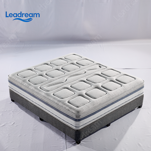 Matelas hybride contemporain, fermeté moyenne, design orthopédique, housse en tissu, matelas de lit king size pour chambre à coucher - Product Image 3