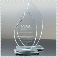 Trophée en cristal K9 en forme de goutte d'eau, prix d'usine HDW, logo personnalisé, adapté à diverses cérémonies de remise de prix