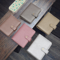 Haute qualité A5 taille bague en or couverture en cuir Budget planificateur liant spirale vente chaude imprimé cahier à feuilles mobiles pour une utilisation scolaire