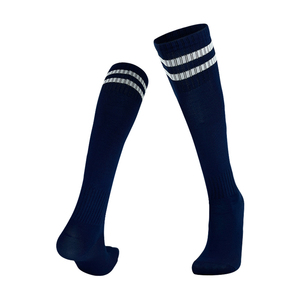 <span class=keywords><strong>Chaussettes</strong></span> longues classiques de football à poignée longue, Logo personnalisé, <span class=keywords><strong>chaussettes</strong></span> de football sur le genou pour garçons - Product Image 4