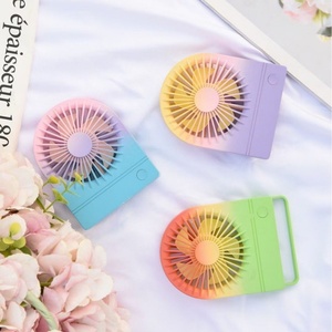 Summer Air Cooler Mini Hand Fan Wrist Hanging <b>Portable</b> Fan <b>Night</b> <b>Light</b> Usb Cutie Rechargeable Pocket Colourful Fan for Children - Product Image 3