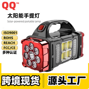 Solar <b>Led</b> Portable <b>Light</b> With Usb Charging Outdoor Camping Flashlight - Product Image 3