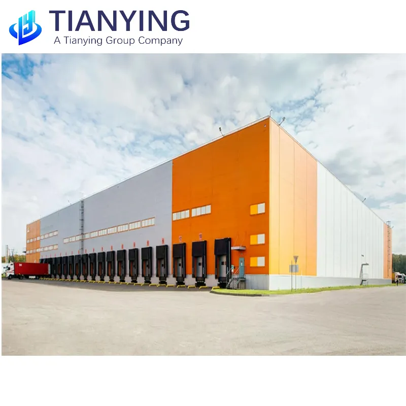 Kolay montajlı prefabrik endüstriyel depo binası Modern tasarım atölyesi fabrika çelik yapı
