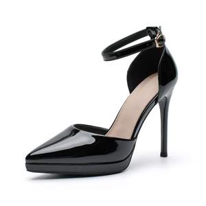 Lady <span class=keywords><strong>Stiletto</strong></span> Mujeres Tacones Altos Cuero Fiesta Oficina Boda Señora Vestido Zapatos - Product Image 4