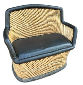 Wholesale Price Best 2 Seater Rattan Bamboo Cane Sofa <b>Chair</b> for Living Room Patio Garden Coffee House Restaurant - Product Image 2