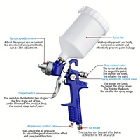 Pistolet de pulvérisation pneumatique à pot supérieur 600 ml pour peinture de finition automobile à haute atomisation 1,7/2,0/2,5 mm, directement de l'usine, modèle 2008