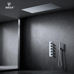 Juego de ducha empotrado Dipsidai de 120x60cm con cabezal de ducha tipo lluvia termostático para baño doméstico - Product Image 2