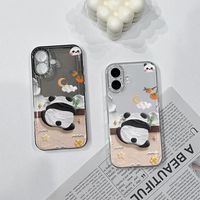 Nouvelles Coques de Téléphone Antichoc Transparentes Pandas pour iPhone 17 Air 16 Plus Pro Max 15 14 13 12 11 – Housse de Protection Anti-chute