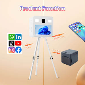 Taşınabilir DSLR Photobooth standı ile 21.5 inç dokunmatik ekran bullt-in bilgisayar Selfie fotoğraf kabini olaylar parti için kabuk makinesi - Product Image 2