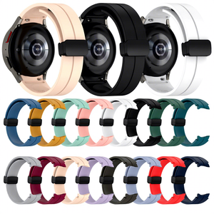 Correa de Reloj de Repuesto Trendybay con Hebilla Cuadrada con Textura de Fútbol para Galaxy <span class=keywords><strong>Watch</strong></span> 7 6 5 4, Correa de Goma de 20 mm 22 mm para Samsung <span class=keywords><strong>Huawei</strong></span> - Product Image 1