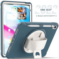 Étui de protection pour tablette fin et élégant, prix d'usine, antichoc, pour iPad 10e génération 10,9 pouces 2022 avec support