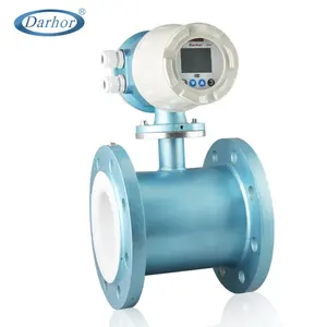 Intelligent electromagnetic flow meter RS485/4-20mA DN50 slurry waste water flow meter Free PTFE liner