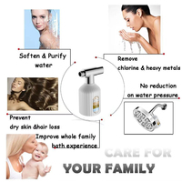Vente à chaud en ligne de filtre Système de douche de pluie Filtre de douche personnalisable Filtre de pommeau de douche connecté avec vanne universelle à 3 voies