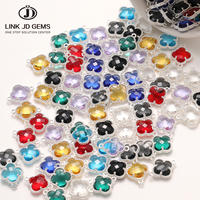 JD GEMS Vente en gros de bijoux colorés, pendentif trèfle à quatre feuilles, utilisé pour la fabrication de colliers et de boucles d'oreilles, matériaux de fabrication de bijoux de mode DIY