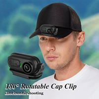 Mini caméra corporelle 4K 128 Go, caméra de corps d'action au format pouce, caméras de sport portables, enregistrement POV mains libres, support de casque