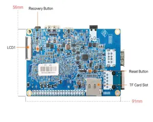 كمبيوتر برتقالي Pi 4 B 4B أحادي اللوحة 4GB RAM RK3399 16GB EMMC NPU Demo Demo Board Run Android Ubuntu18.04 debos