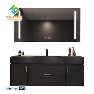 2025 OEM Juerte Hot-Selling Kaptafelset Inclusief Bureau, Kast, Paneel, Spiegel, Wasbak, Kraan voor Slaapkamer en Badkamermeubels - Product Image 1