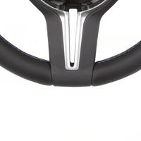   Volant en cuir pleine fleur de qualité supérieure, forme D, adhérence améliorée, luxe, remplacement pour la plupart des modèles, performance racing