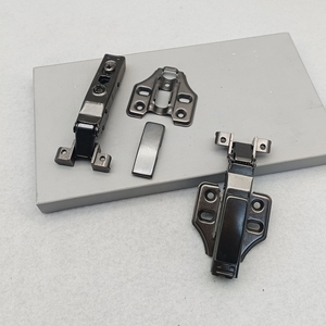 Bisagras para Puerta de Vidrio con Marco de Aluminio Ultra Delgado, Amortiguador Hidráulico Negro, Cierre Automático - Product Image 3