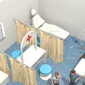 Пожарная тема притворяется игровой домик для безопасных и веселых крытых игровых площадок для молодых пожарных - Product Image 4