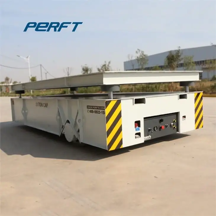 Factory Use Hydraulic Lifting Motorized Transfer Carts / hydraulic tilter