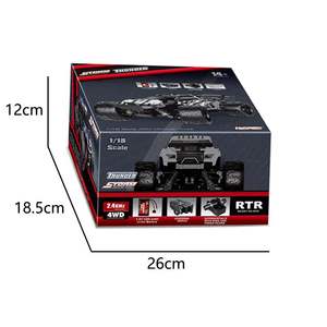 Nouveau chaud 1/18 échelles haute vitesse télécommande RC voiture câble USB 2.4GHz jouet RC monstre camion pour adultes enfants rapide 4WD route monstre - Product Image 5