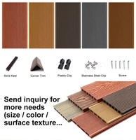 Étanche Creux Solide Wpc Piscine Terrasse Conseil Anti-uv Bois Plastique Composite Extérieur Plancher
