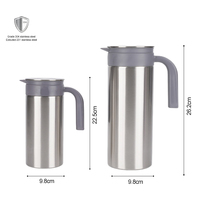 Botella de Agua de Acero Inoxidable al Por Mayor, 1500 ml, Gran Capacidad, Aislada, para Restaurantes y Regalos