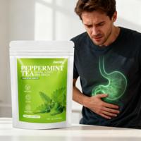 Teh Herbal Pelangsing Perut Hangat Premium dengan Peppermint Segar untuk Pencernaan Sehat, Perawatan Bernutrisi, Campuran Menenangkan, 20 Sachet