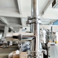 Machine de remplissage semi-automatique à agitation à température constante 10-1000ML, pièces de contact en SUS316, avec trémie de mélange et pompe d'alimentation