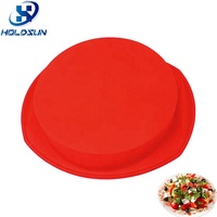 Moule de cuisson rond en silicone grand format, multifonctionnel, antiadhésif, résistant à la chaleur, écologique, couleur personnalisable, pour tourtes à la viande, crêpes et gâteaux