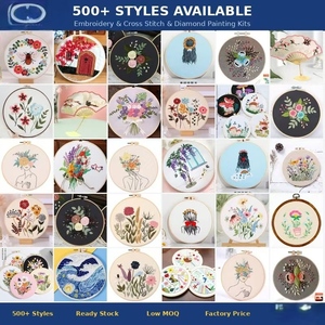 <span class=keywords><strong>Kit</strong></span> de broderie à prix réduit, ensemble <span class=keywords><strong>complet</strong></span> de bricolage pour tableau mural, pack d'artisanat à bas prix, décoration intérieure, coffret cadeau fait main - Product Image 2