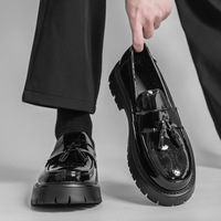 Vente en gros directe d'usine de mocassins en cuir verni de haute qualité pour hommes, tailles 38-48, livraison directe