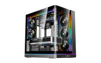 Boîtier PC Gaming ATX Full Tower, Boîtier d'ordinateur à haut débit d'air, Boîtier PC en verre trempé, Boîtier PC Gaming pour ordinateur de bureau, Blanc
