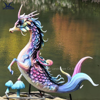 Décoration de parc sur le thème de l'océan Lanternes animales en soie chinoise Méduse Poisson d'hippocampe pour la décoration d'événement
