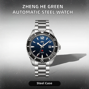 นาฬิกา Beijing Zheng He's Treasure Ship Miyota ระบบออโตเมติก หน้าปัดอนาล็อก สีเขียวไล่เฉด ตัวเรือนสแตนเลสสตีล กระจกแซฟไฟร์ สำหรับนักธุรกิจ - Product Image 2