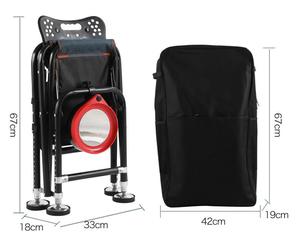 Nuova sedia da pesca regolabile pieghevole, la pesca da campeggio all'aperto può sdraiarsi comoda sedia nuova sedia da pesca regolabile pieghevole, - Product Image 1