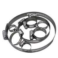 Pièces HVAC 304 colliers de serrage en acier inoxydable registre et matériel de grille pour la plomberie d'eau de source et le clip de tube