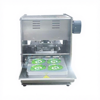 Scelleuse manuelle avec composants électriques pour barquettes et gobelets alimentaires, machine à sceller les films et feuilles d'aluminium pour sauces, miel et yaourts