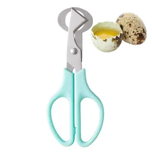 Zenidoo 1 pièce Ciseaux multifonctionnels durables en plastique pour coquilles d'œufs de caille, lames en acier inoxydable résistantes à la rouille, coupe-cigares ultra - Product Image 2