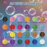 LEQU Happy And Fun Bulk Mica-Pulver-Set 24 Farben, Harzfarbpigment für Bastelbedarf Großhandel