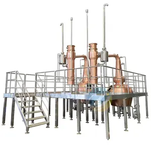ZJ single malt whisky full copper distilers TP2 pot still distilleri still whiski whisky distillation equipment