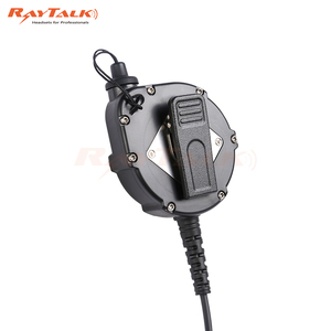 Cable adaptador de auriculares de Radio bidireccional PTT 61U incorporado Nex-us 7,1mm conector hembra con clip de cinturón para GP328 - Product Image 5