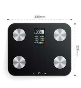 Balança de Gordura Corporal Inteligente Multifuncional com 26 Indicadores de Saúde, Vidro Temperado, Precisão de 0,1g, Display LCD para Perda de Peso - Product Image 4