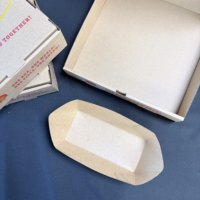Boîte à hamburger carrée grande taille en kraft recyclé avec logo personnalisé SP5242, vente en gros, qualité alimentaire, biodégradable, marron, à emporter