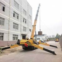 Mini-grue araignée compacte espagnole de 3 tonnes à télécommande pour l'installation de vitres